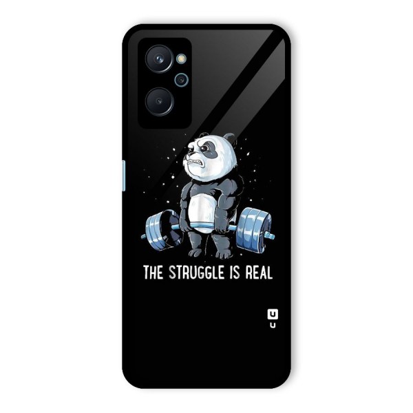 Struggle is Real Glass Back Case for Realme 9i