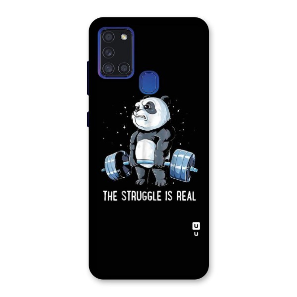 Struggle is Real Panda Back Case for Galaxy A21s