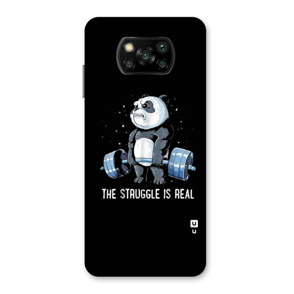 Struggle is Real Panda Back Case for Poco X3