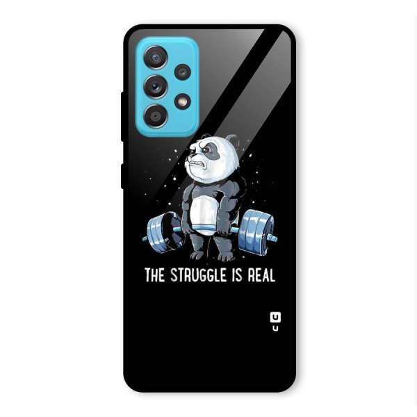 Struggle is Real Panda Glass Back Case for Galaxy A52s 5G