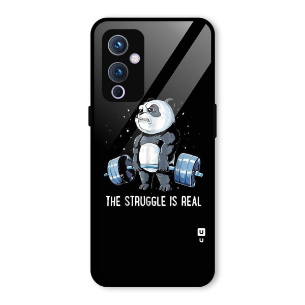 Struggle is Real Panda Glass Back Case for OnePlus 9
