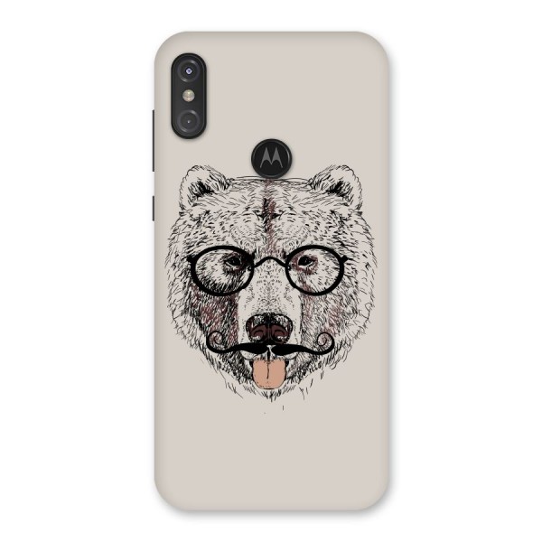 Studious Bear Back Case for Motorola One Power