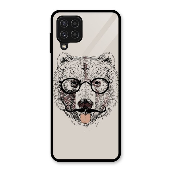 Studious Bear Glass Back Case for Galaxy A22 4G