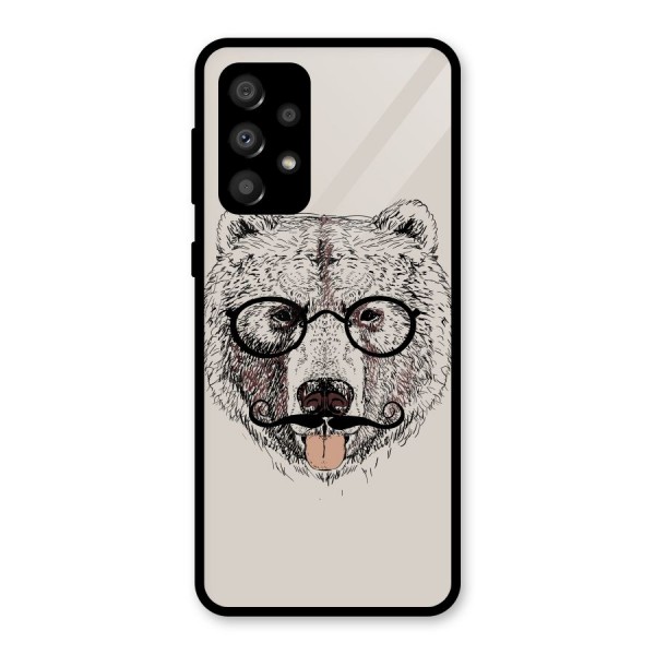 Studious Bear Glass Back Case for Galaxy A32