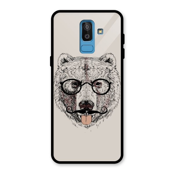 Studious Bear Glass Back Case for Galaxy J8