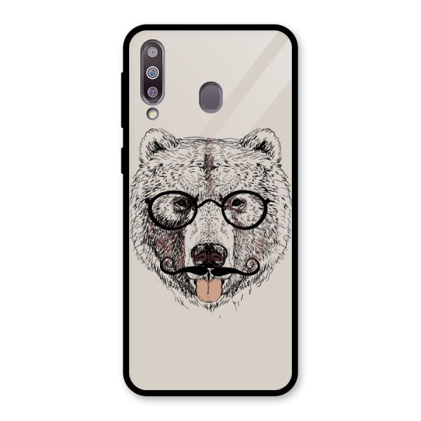 Studious Bear Glass Back Case for Galaxy M30