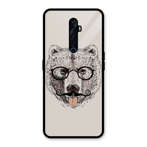 Studious Bear Glass Back Case for Oppo Reno2 Z