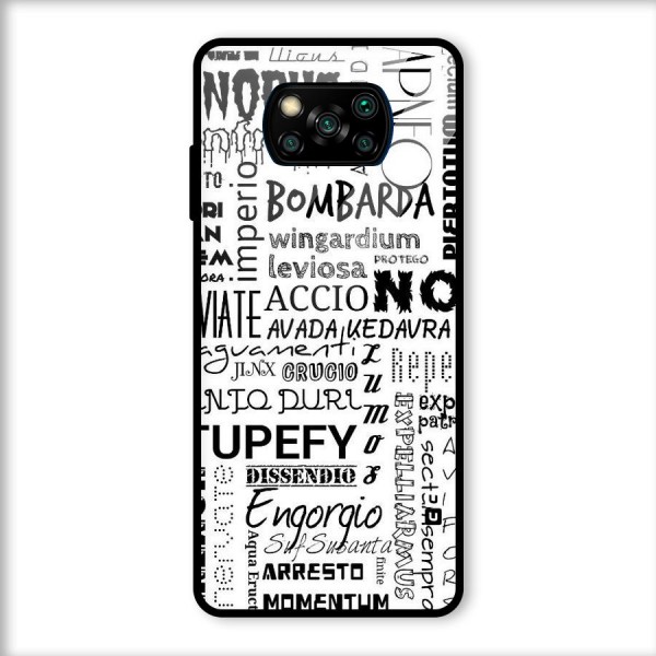 Stupefy Glass Back Case for Poco X3