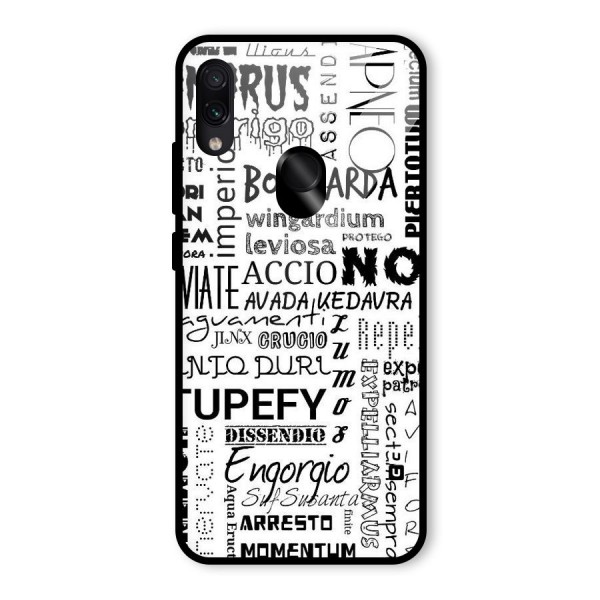 Stupefy Glass Back Case for Redmi Note 7