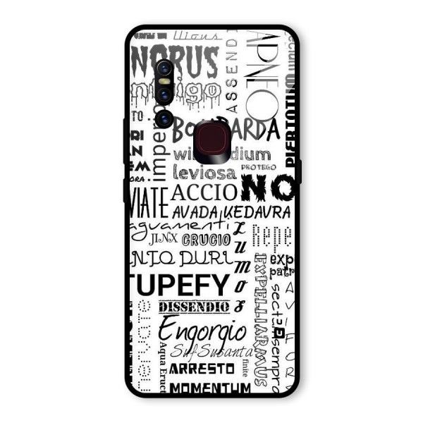 Stupefy Glass Back Case for Vivo V15