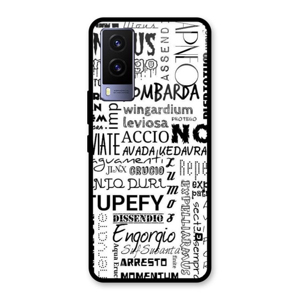 Stupefy Glass Back Case for Vivo V21e 5G