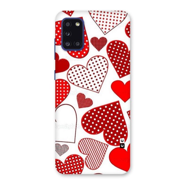 Style Hearts Back Case for Galaxy A31