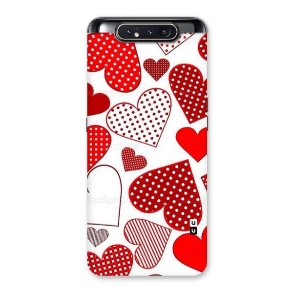 Style Hearts Back Case for Galaxy A80