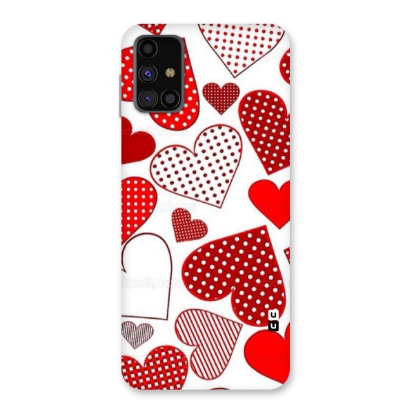 Style Hearts Back Case for Galaxy M31s