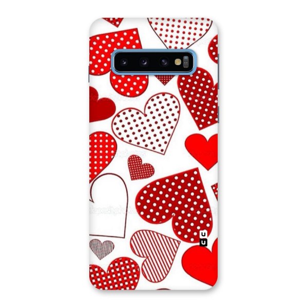 Style Hearts Back Case for Galaxy S10