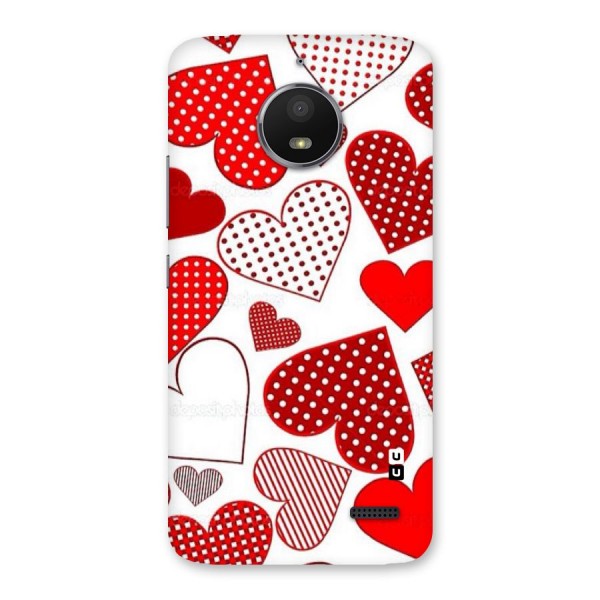 Style Hearts Back Case for Moto E4