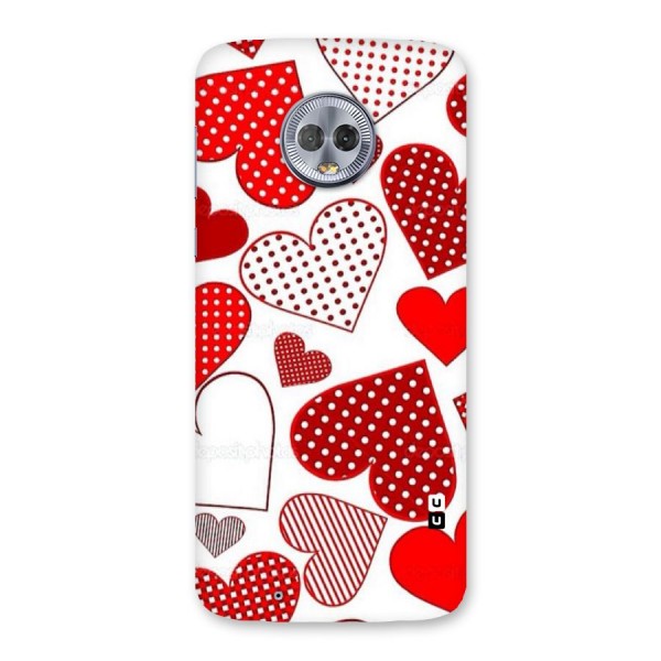 Style Hearts Back Case for Moto G6