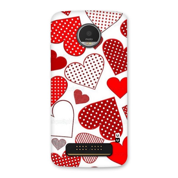 Style Hearts Back Case for Moto Z Play