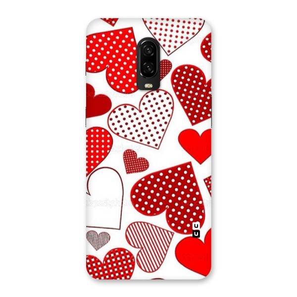 Style Hearts Back Case for OnePlus 6T