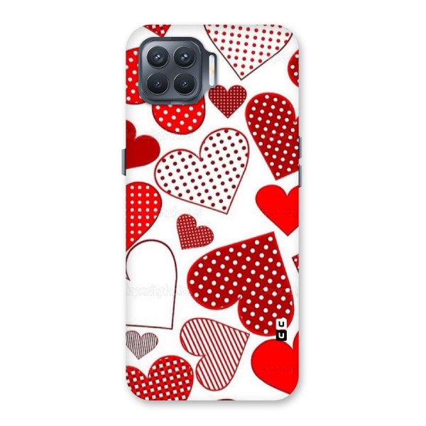 Style Hearts Back Case for Oppo F17 Pro