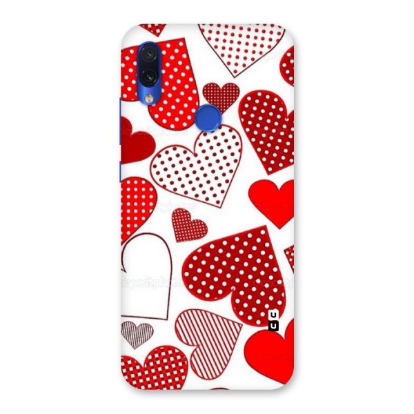 Style Hearts Back Case for Redmi Note 7