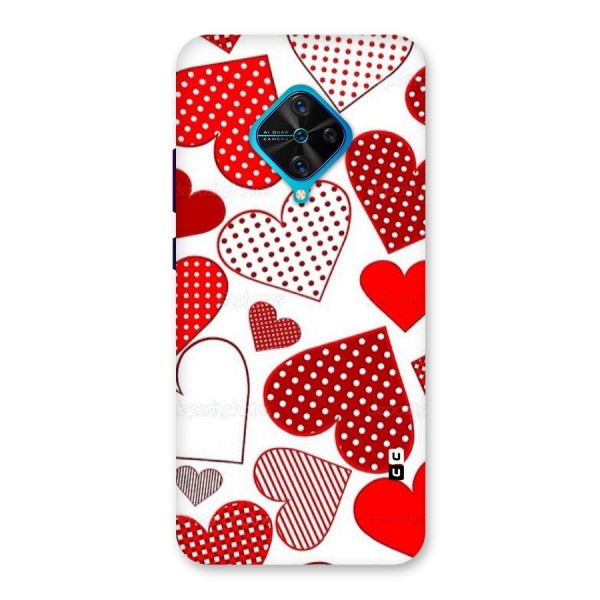 Style Hearts Back Case for Vivo S1 Pro