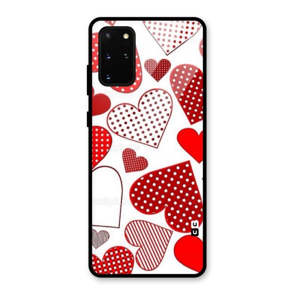 Style Hearts Glass Back Case for Galaxy S20 Plus