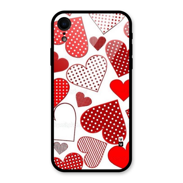 Style Hearts Glass Back Case for XR