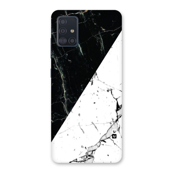 Stylish Diagonal Marble Back Case for Galaxy A51