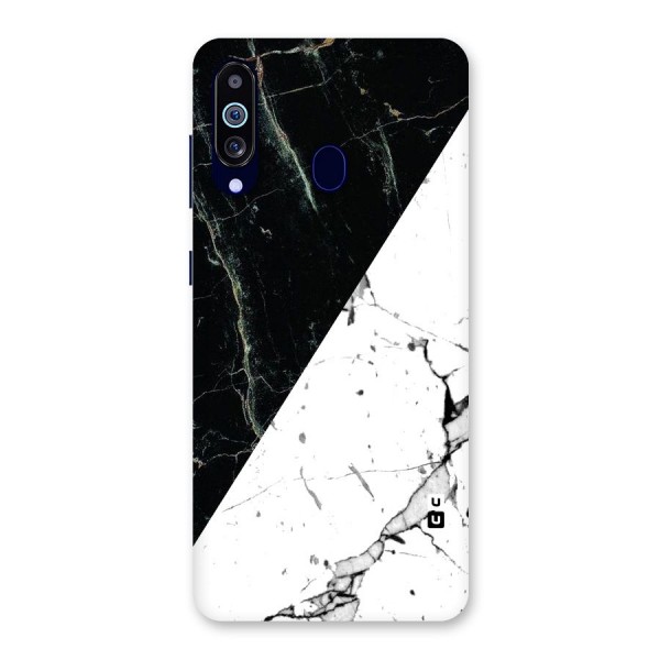 Stylish Diagonal Marble Back Case for Galaxy A60