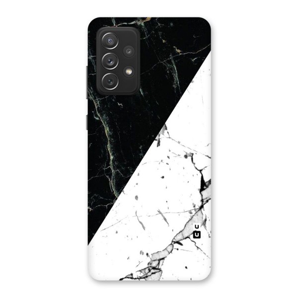 Stylish Diagonal Marble Back Case for Galaxy A72