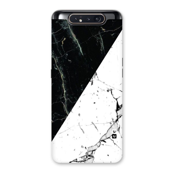 Stylish Diagonal Marble Back Case for Galaxy A80