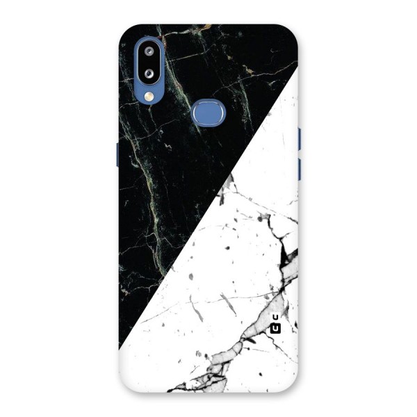 Stylish Diagonal Marble Back Case for Galaxy M01s