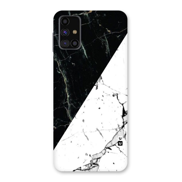 Stylish Diagonal Marble Back Case for Galaxy M31s