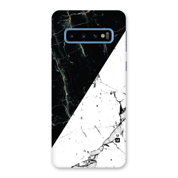 Stylish Diagonal Marble Back Case for Galaxy S10