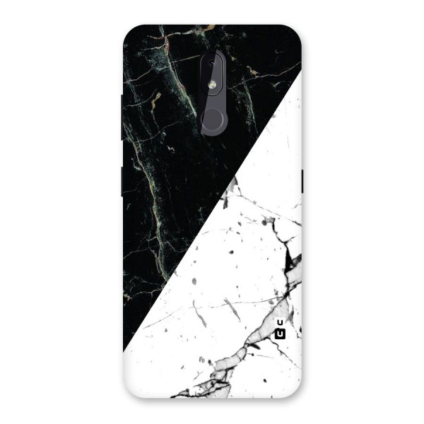 Stylish Diagonal Marble Back Case for Nokia 3.2