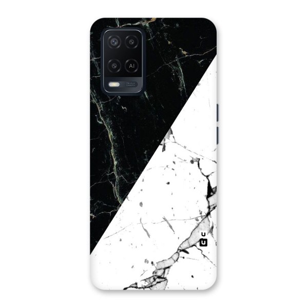 Stylish Diagonal Marble Back Case for Oppo A54