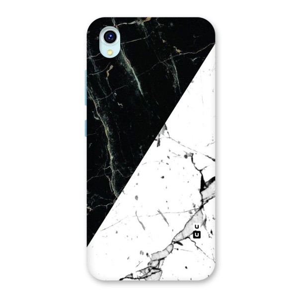 Stylish Diagonal Marble Back Case for Vivo Y1s