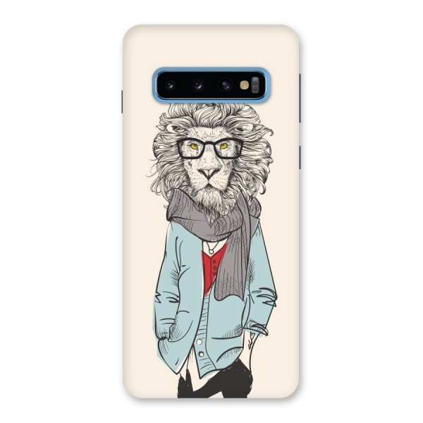 Stylish Lion Back Case for Galaxy S10