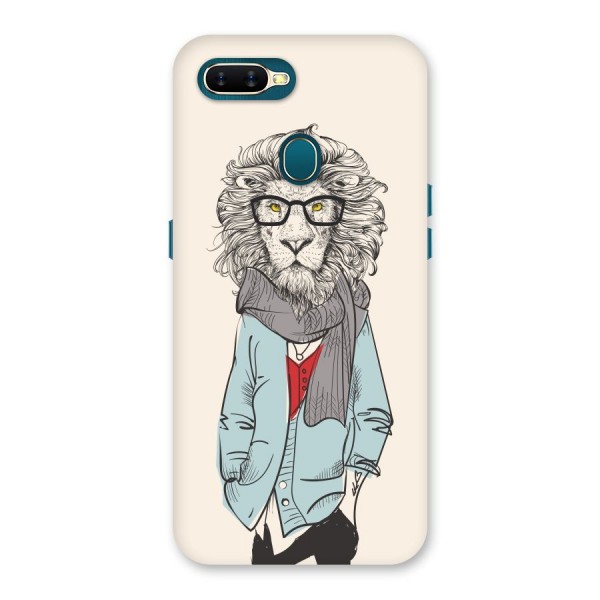 Stylish Lion Back Case for Oppo A12