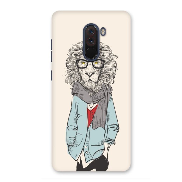 Stylish Lion Back Case for Poco F1