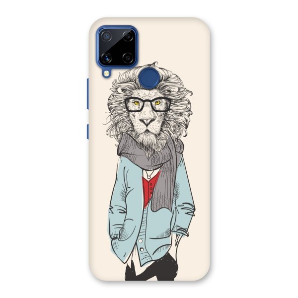 Stylish Lion Back Case for Realme Narzo 30A