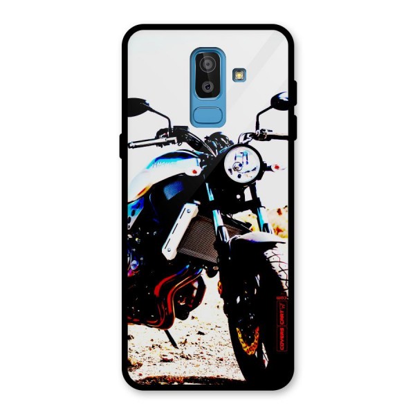 Stylish Ride Extreme Glass Back Case for Galaxy J8