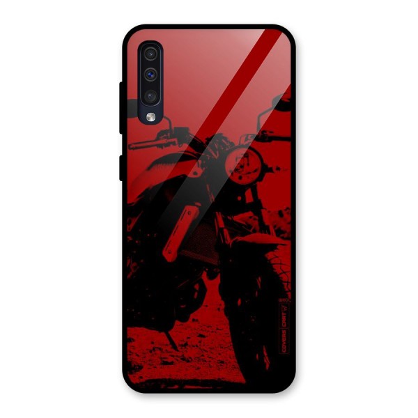 Stylish Ride Red Glass Back Case for Galaxy A50s