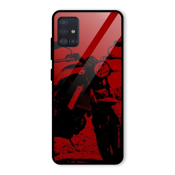 Stylish Ride Red Glass Back Case for Galaxy A51