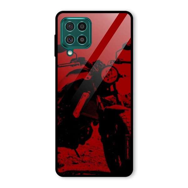 Stylish Ride Red Glass Back Case for Galaxy F62