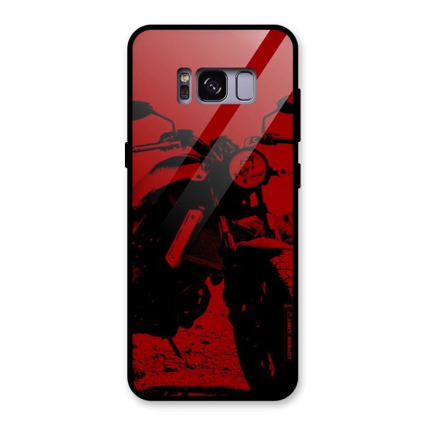 Stylish Ride Red Glass Back Case for Galaxy S8