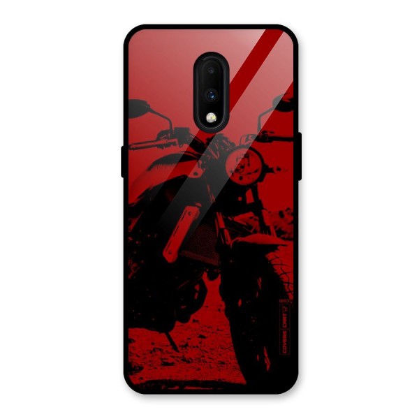 Stylish Ride Red Glass Back Case for OnePlus 7