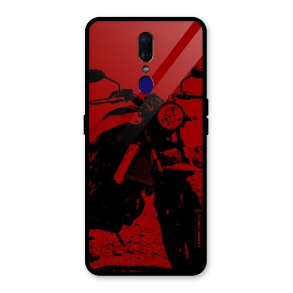 Stylish Ride Red Glass Back Case for Oppo F11