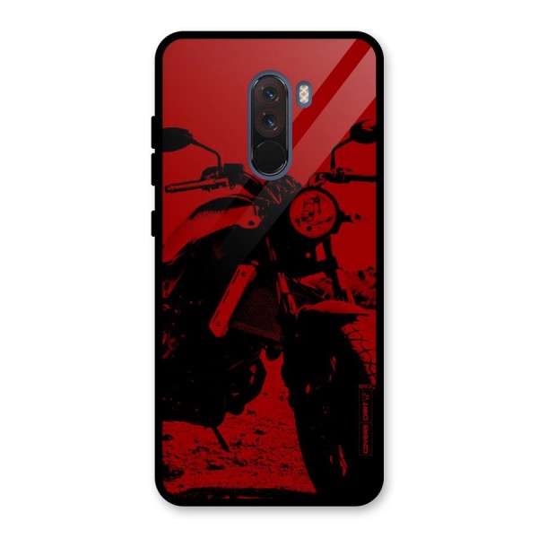 Stylish Ride Red Glass Back Case for Poco F1